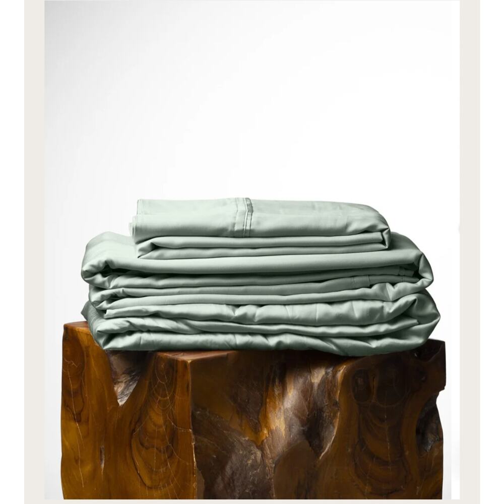 Olive Crate 100% Eucalyptus TENCEL Cooling - CALI KING Sheet Set 4pc Spring Sage